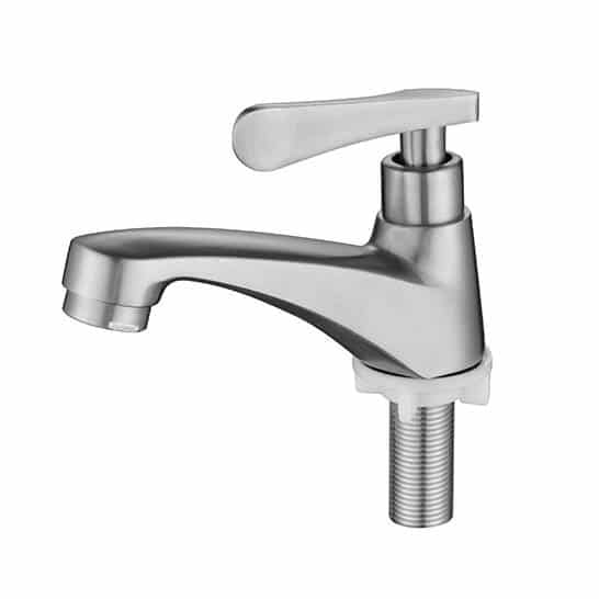 Cool Lavatory Faucet Cold SS Satin