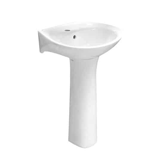 Cool Washbasin with Long Pedestal Gio