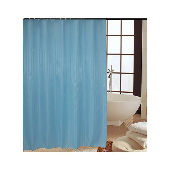 Shower Curtain Plain Blue 180cmx180cm - Image 2